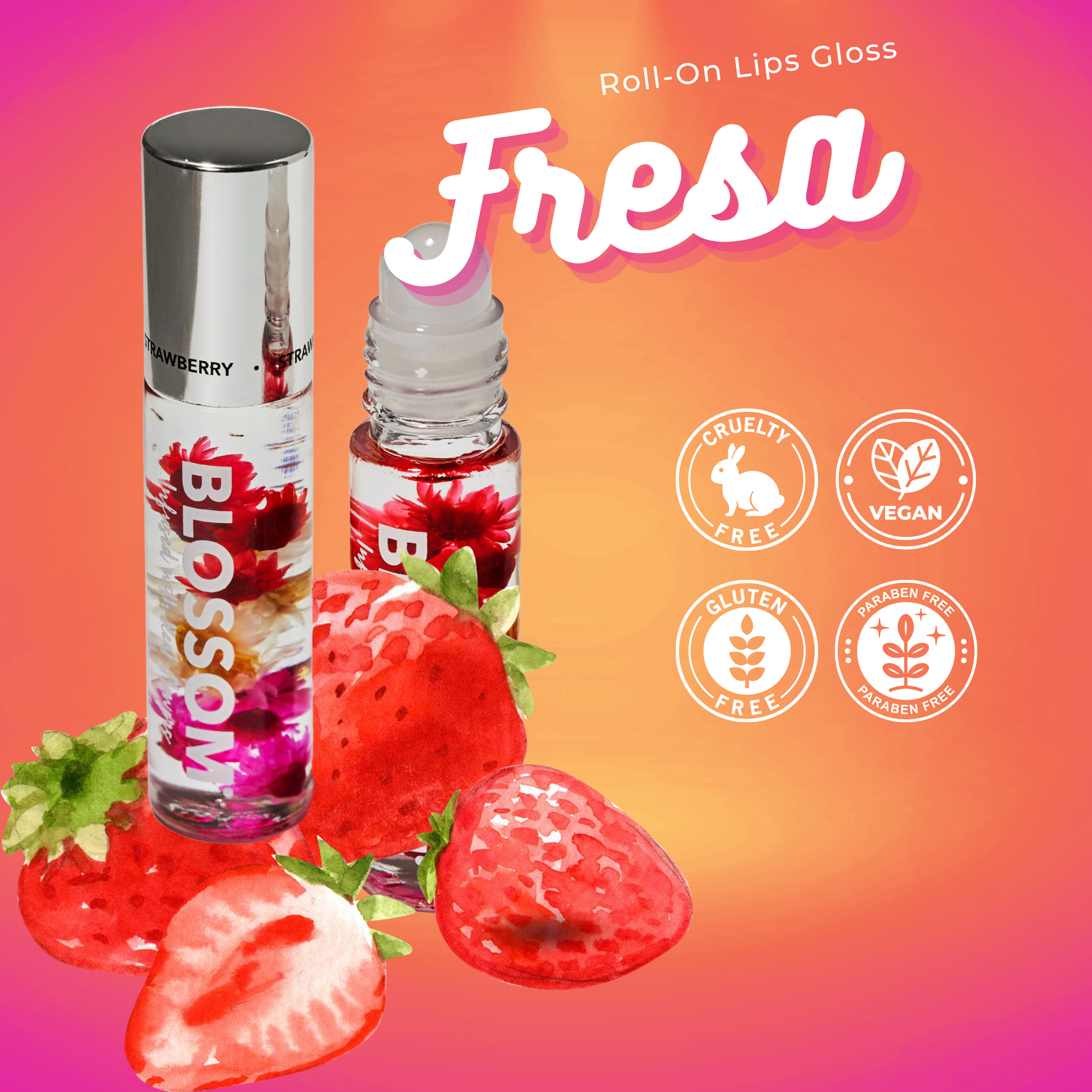 Roll-on Lip Gloss Fruta de la Pasion