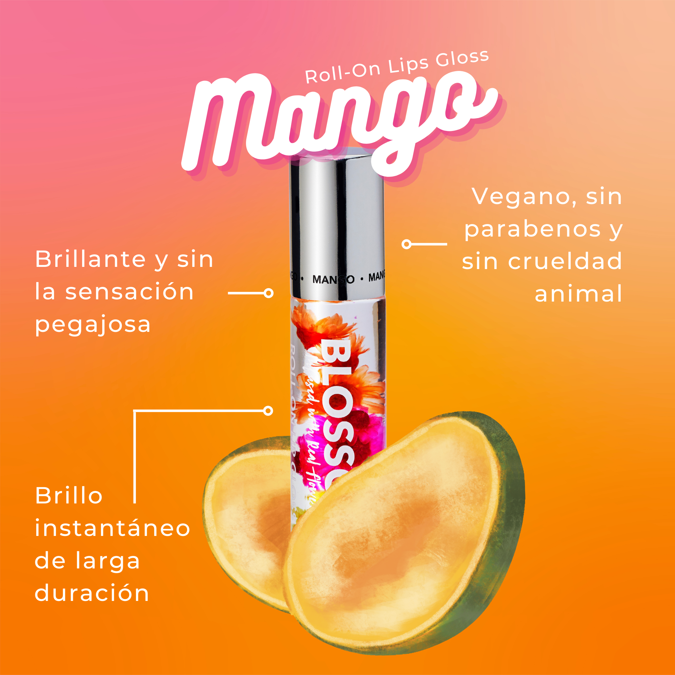 Roll-on Lip Gloss Fruta de la Pasion