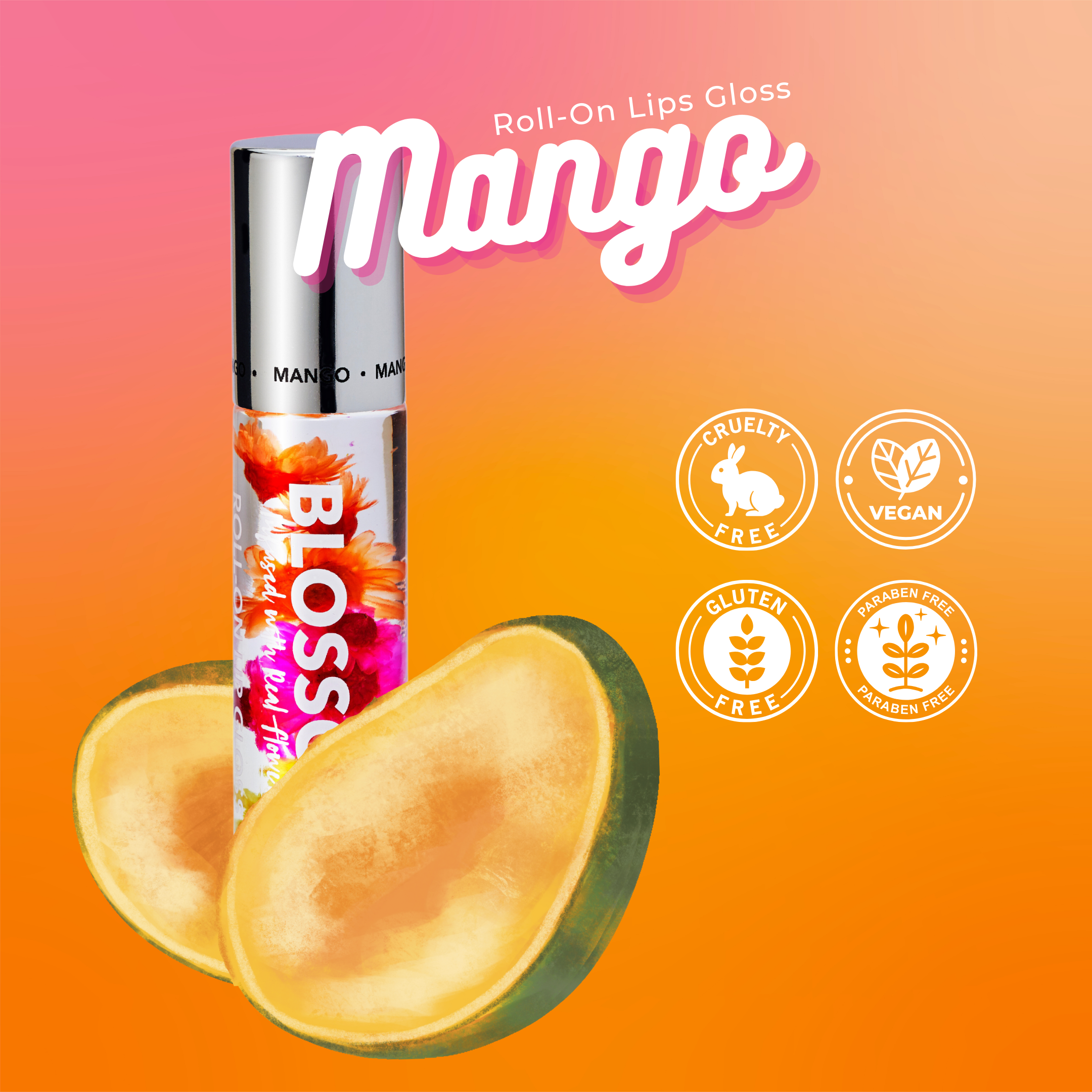 Kit de Roll-on Lip Gloss 3 piezas