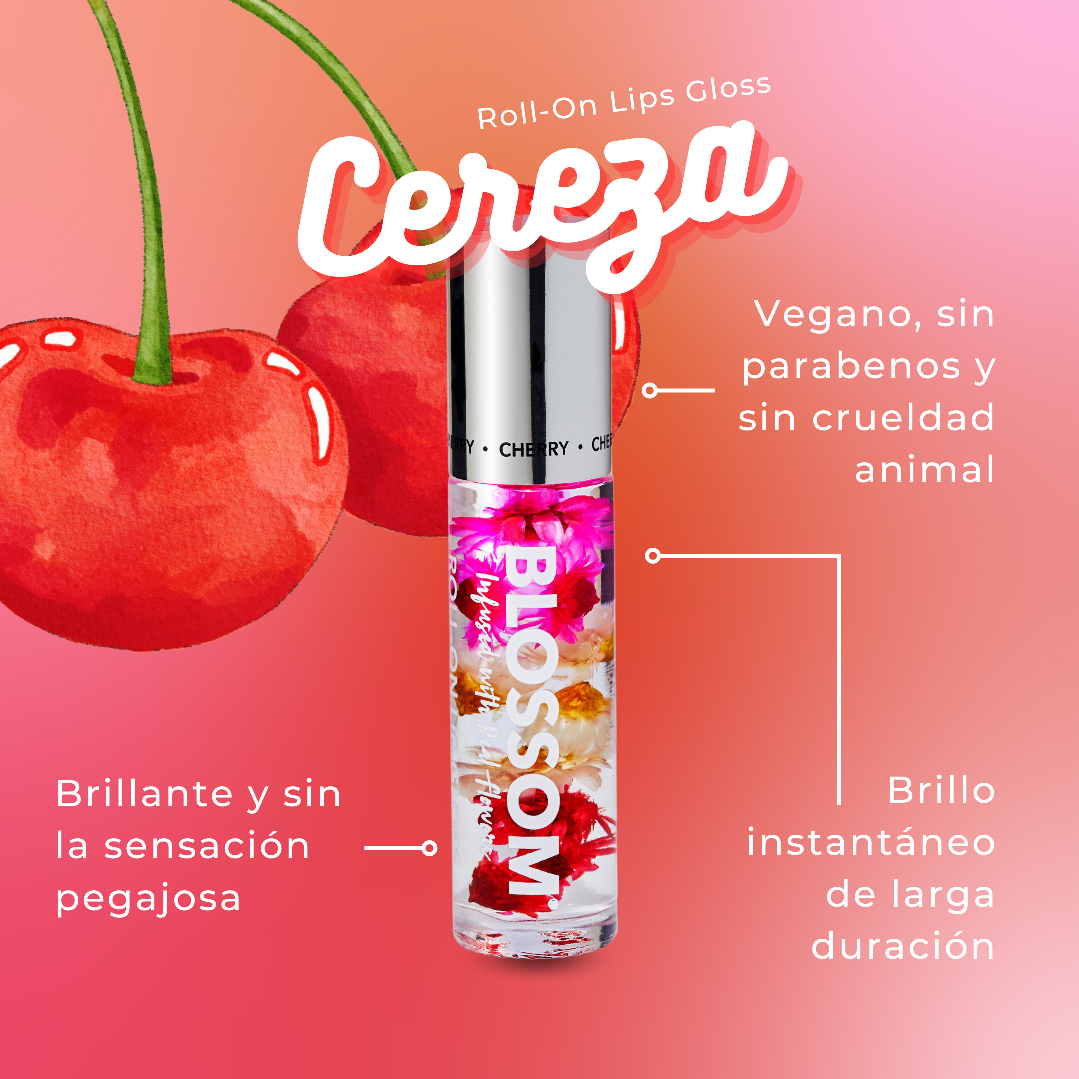 Roll-on Lip Gloss Fruta de la Pasion